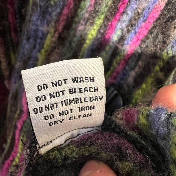 Vintage Indie Whimsigoth Statement Jacket Artsy Teacher Sustainable Librarian L - Picture 10 of 11